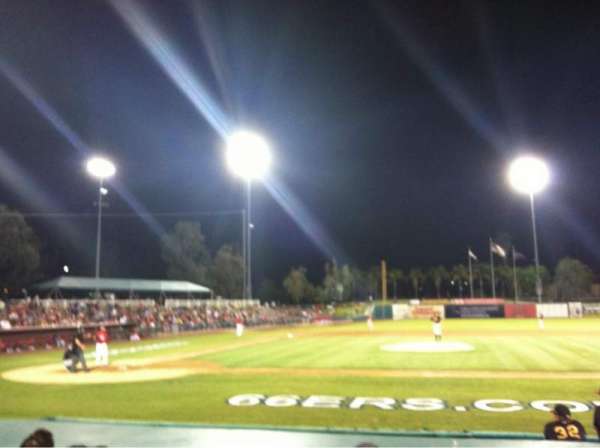 San Manuel Stadium, block: 110, row: G, seat: 1