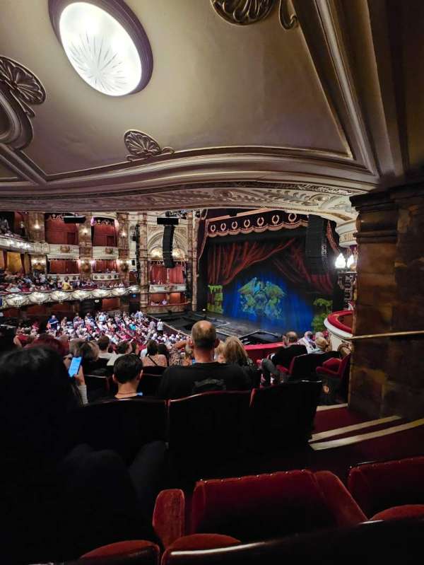 London Coliseum, block: Dress Circle, row: G, seat: 1