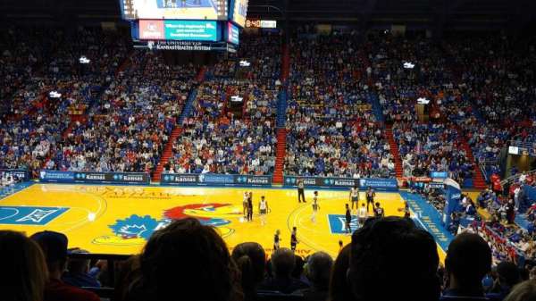 Allen Fieldhouse, block: 16, row: 16, seat: 17