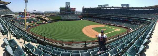Angel Stadium, block: 410, row: B, seat: 8