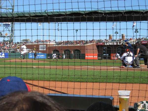 Oracle Park, block: 119, row: CCC, seat: 2