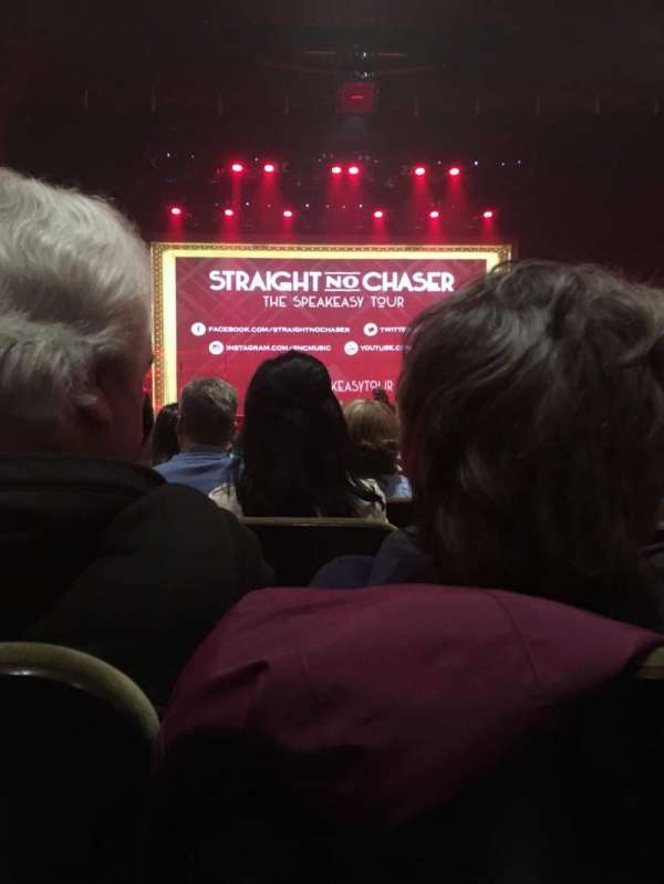 The Flynn, block: Orch Ctr., row: K, seat: 106