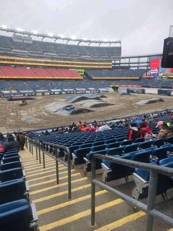 Gillette Stadium, block: 136, row: 38, seat: 1