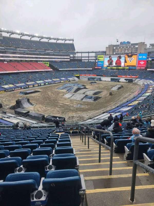 Gillette Stadium, block: 239, row: 19, seat: 1