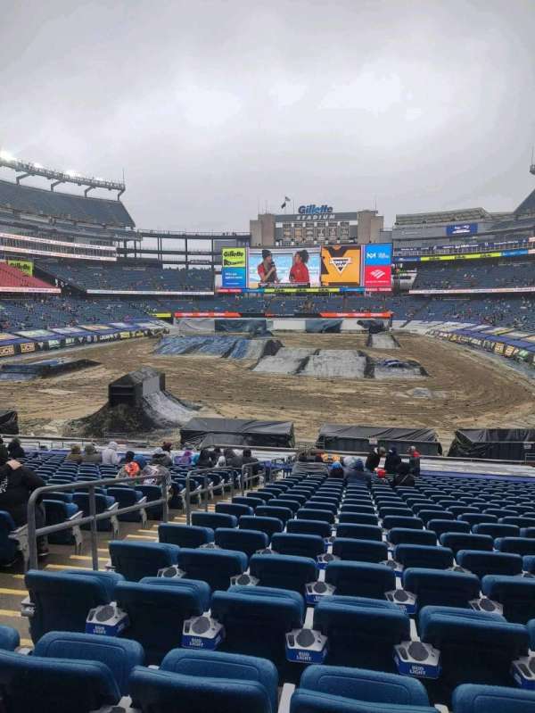 Gillette Stadium, block: 141, row: 31, seat: 17