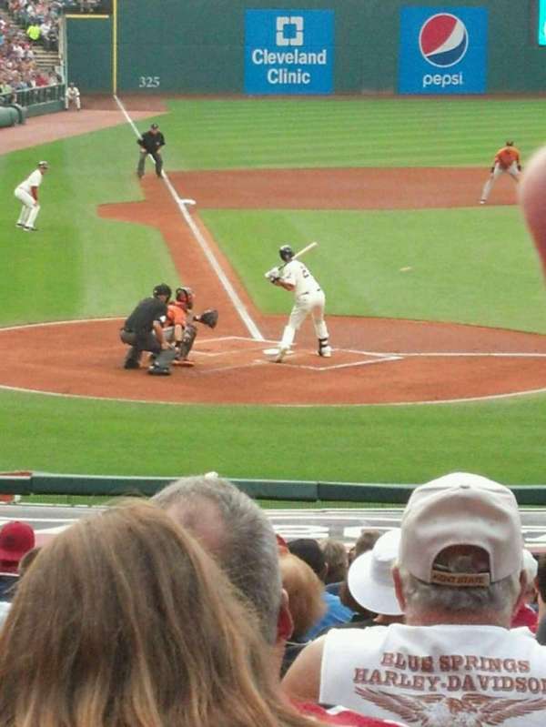 Progressive Field, block: 150, row: AA, seat: 5-9