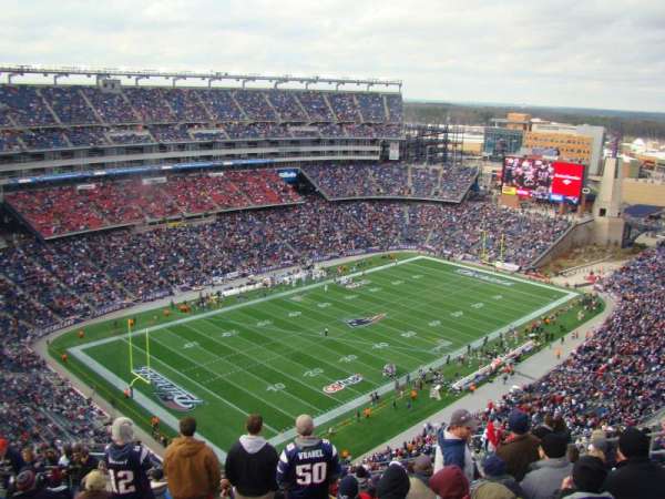 Gillette Stadium, block: 317, row: 23, seat: 16