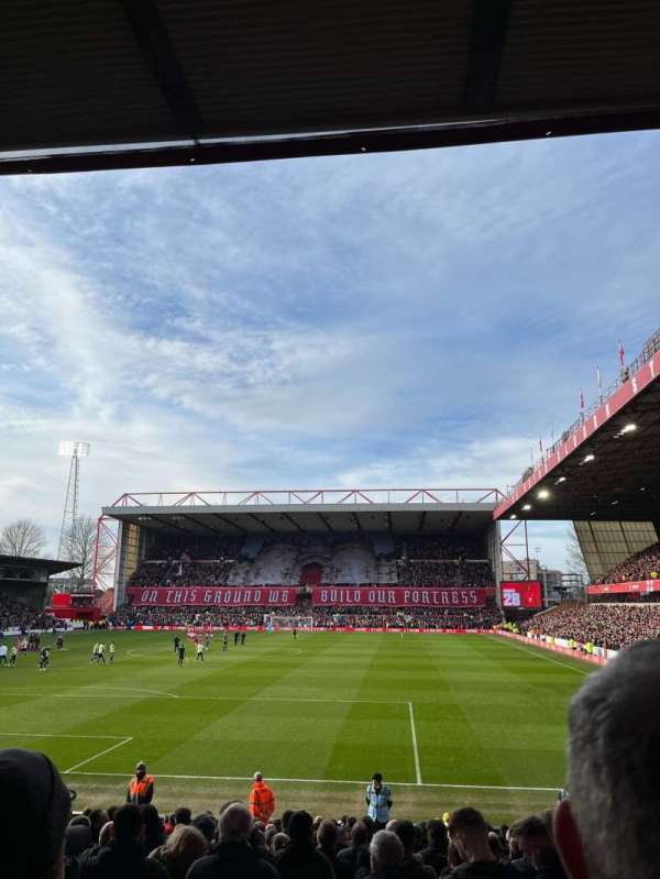 City Ground, block: X1, row: Q, seat: 104