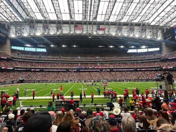 NRG Stadium, block: 107, row: H, seat: 18