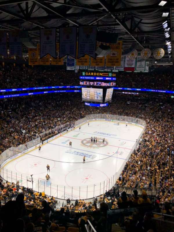 TD Garden, block: 322, row: 10, seat: 2