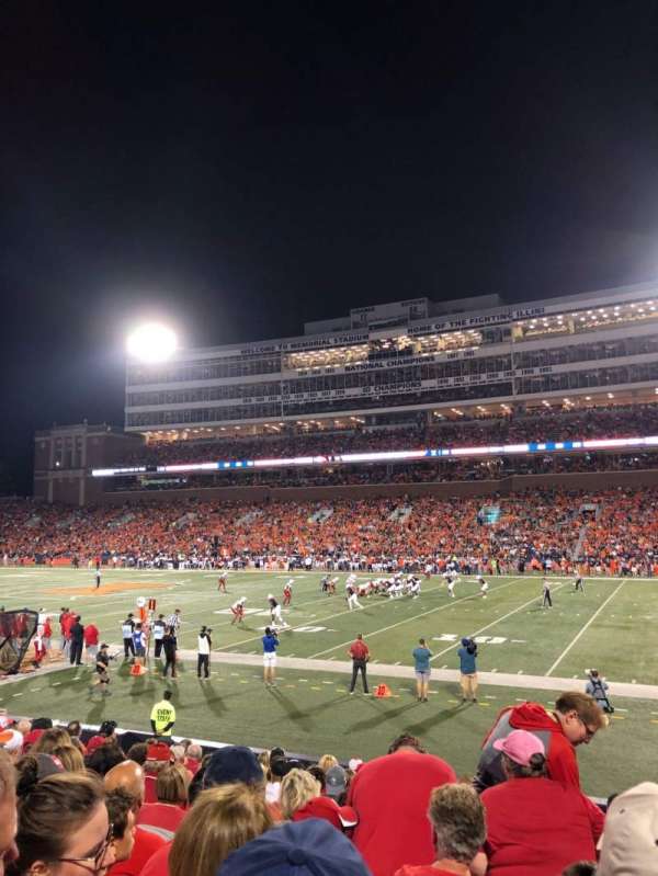 Gies Memorial Stadium, block: 102, row: 19, seat: 7