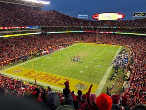 Arrowhead Stadium, block: 310, row: 7, seat: 9