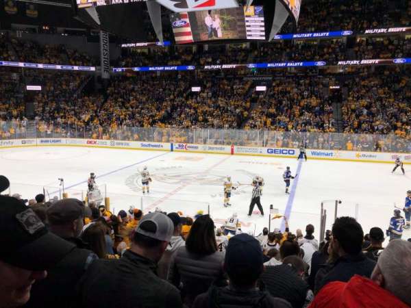 Bridgestone Arena, block: 116, row: C, seat: 4