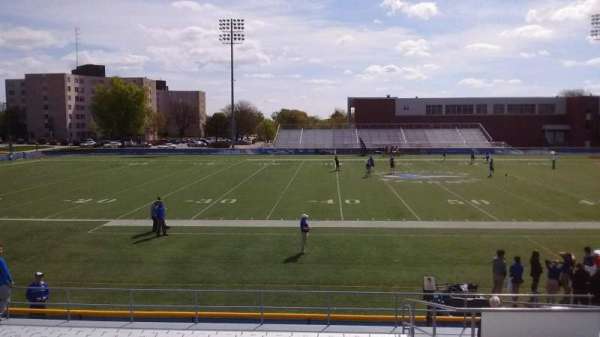 Cope Stadium, block: D, row: 18, seat: 73