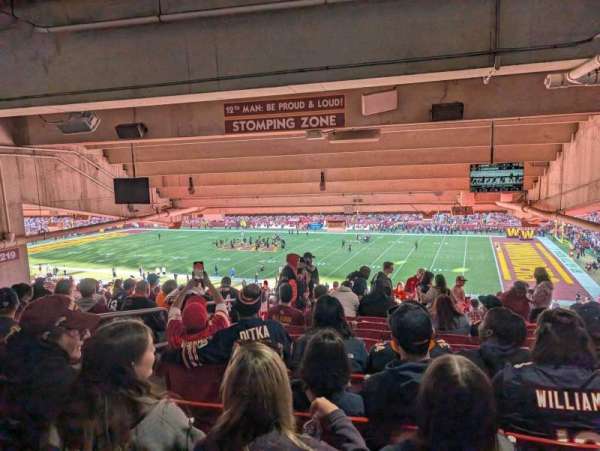 Northwest Stadium, block: 218, row: 23, seat: 21