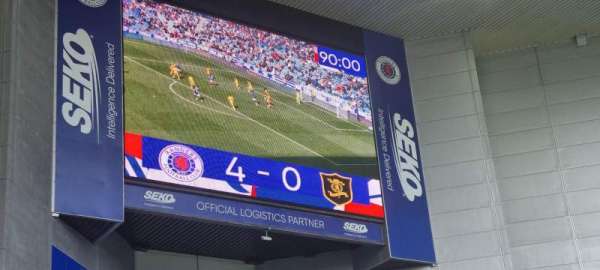 Ibrox Stadium, block: broomloan front, row: C, seat: 137