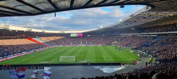 Hampden Park, block: West Stand, row: BBB, seat: 118