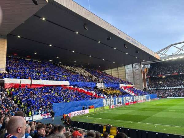Ibrox Stadium, block: Govan Front GF6, row: M, seat: 190
