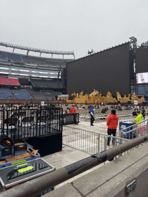 Gillette Stadium, block: 131, row: 1, seat: 10