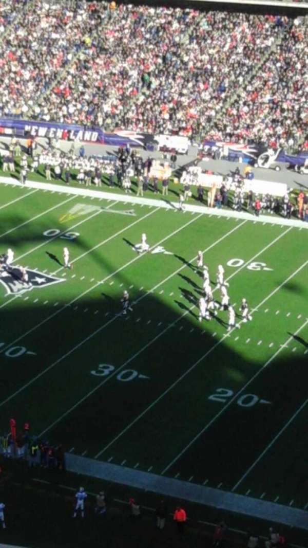 Gillette Stadium, block: 327, row: 9, seat: 14