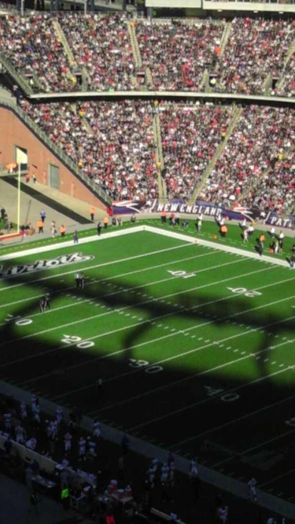 Gillette Stadium, block: 327, row: 9, seat: 14