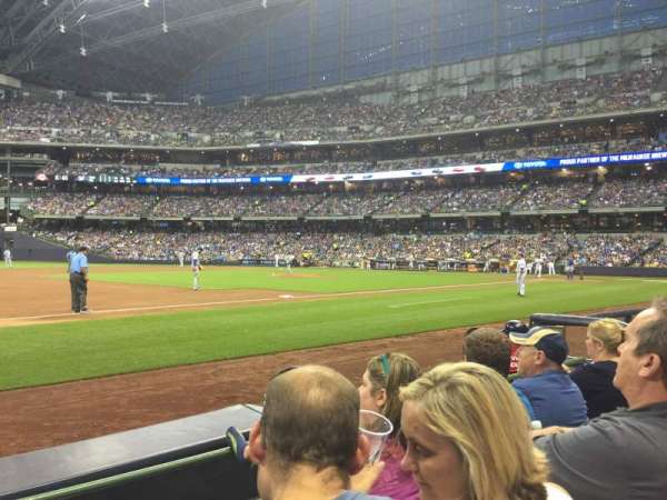 American Family Field, block: 124, row: 3, seat: 11