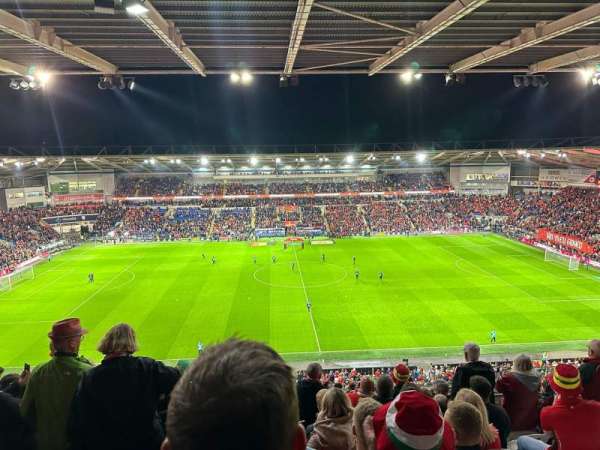 Cardiff City Stadium, block: 514, row: M, seat: 116