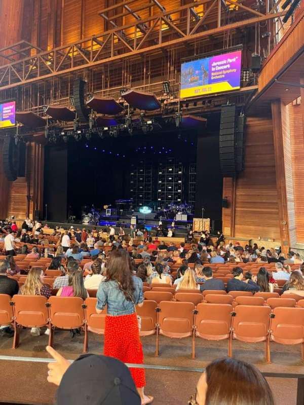 Filene Center, block: Rear Orchestra R, row: CC, seat: 38