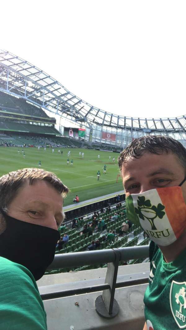 Aviva Stadium, block: Premium, row: A, seat: 14