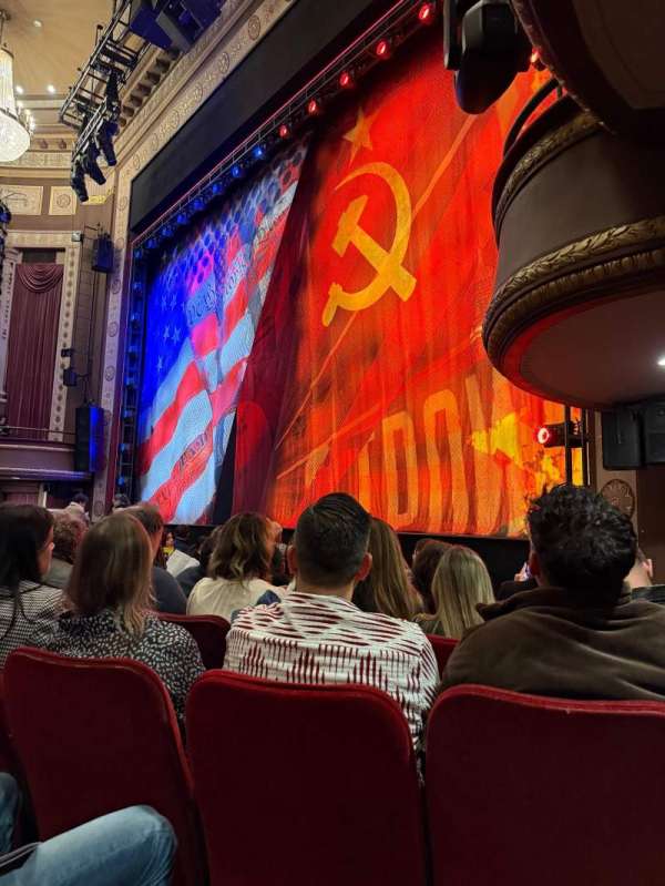 Imperial Theatre, block: Orchestra R, row: F, seat: 20