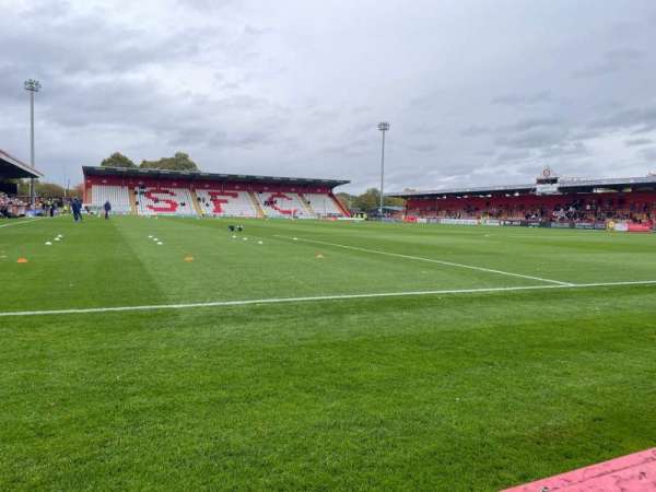 Broadhall Way, block: Away, row: A, seat: 65