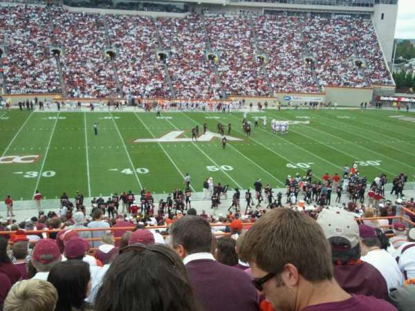Lane Stadium, block: 132, row: rr, seat: 27