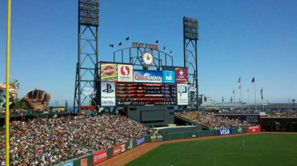 Oracle Park, block: 229, row: g, seat: 3