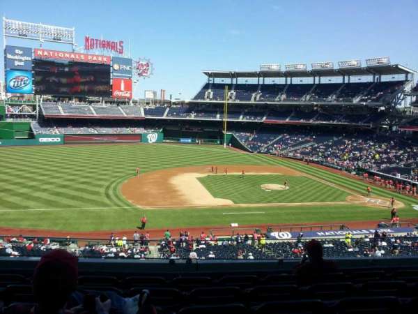 Nationals Park, block: 207, row: F, seat: 12