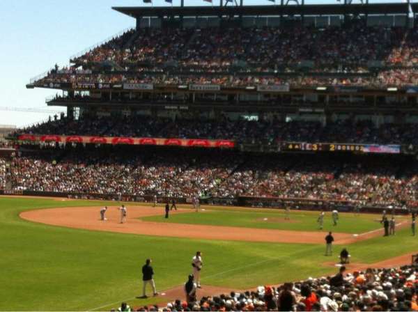 Oracle Park, block: 134, row: 33, seat: 3