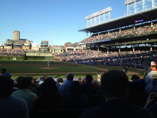 Wrigley Field, block: 112, row: 3, seat: 9