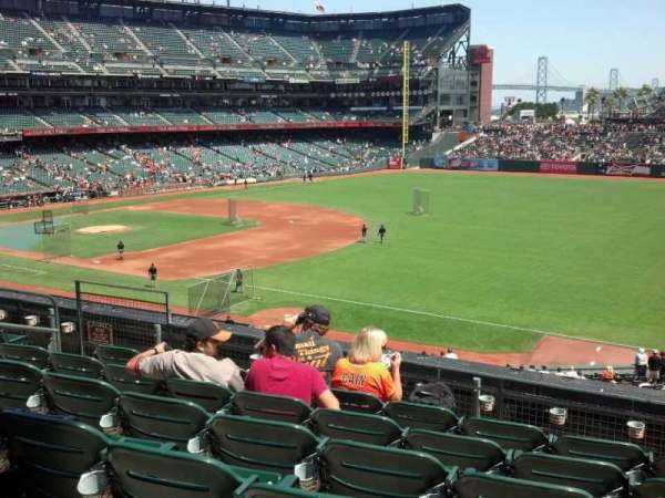 Oracle Park, block: 202, row: f, seat: 2