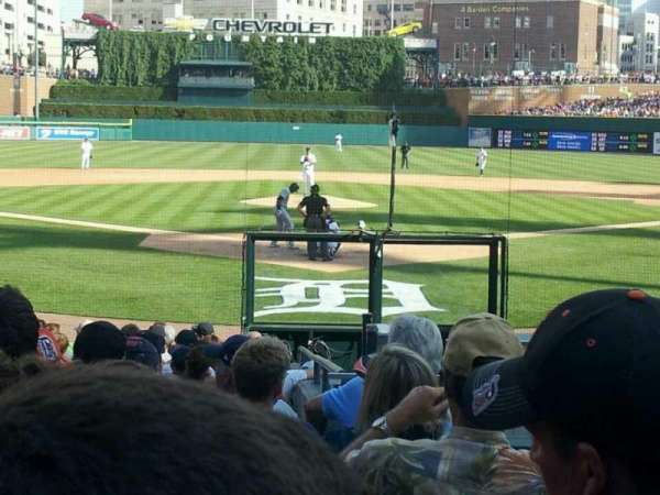 Comerica Park, block: 128, row: 21, seat: 3