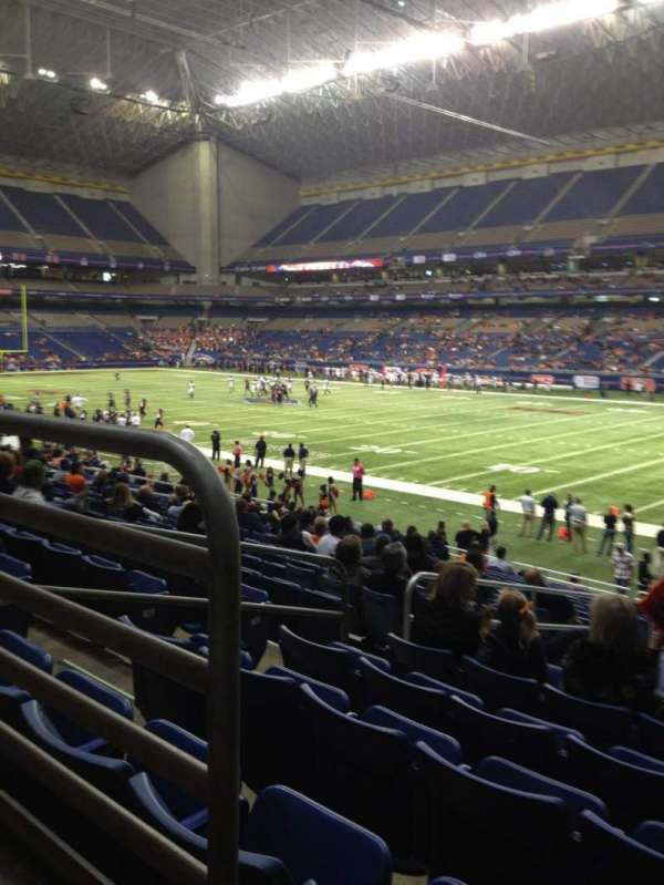 Alamodome, block: 107, row: 20, seat: 9