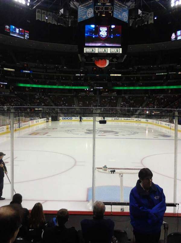 Ball Arena, block: 116, row: 7, seat: 1