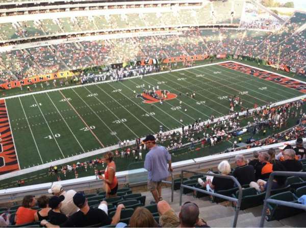 Paycor Stadium, block: 314, row: 10, seat: 3