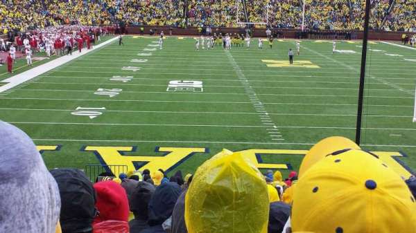Michigan Stadium, block: 35, row: 27, seat: 15