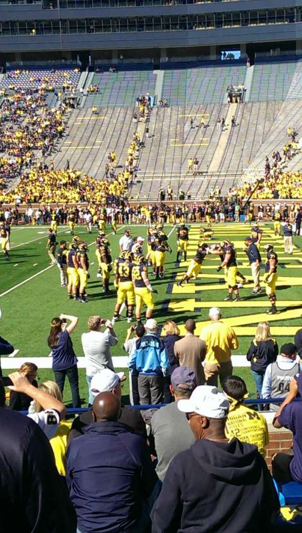 Michigan Stadium, block: 40, row: 7, seat: 7,8