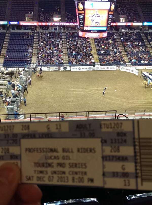 MVP Arena, block: 208, row: G, seat: 13