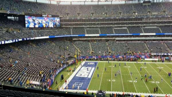 MetLife Stadium, block: 216, row: 1, seat: 21