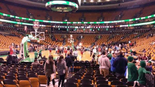 TD Garden, block: 5, row: 2, seat: 3