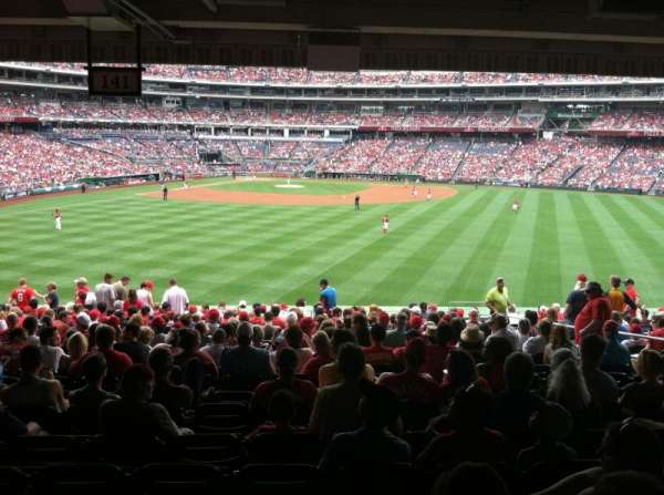 Nationals Park, block: 141, row: X, seat: 6