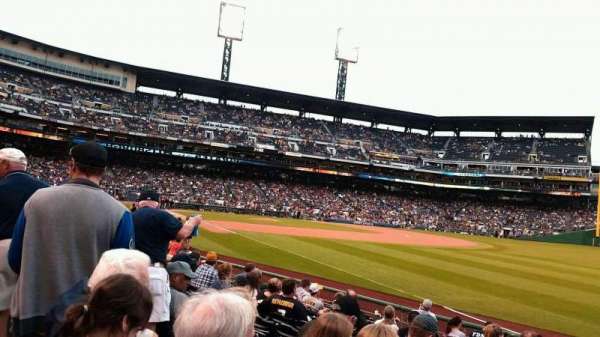 PNC Park, block: 1, row: M, seat: 9