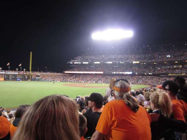 Oracle Park, block: 132, row: 24, seat: 9
