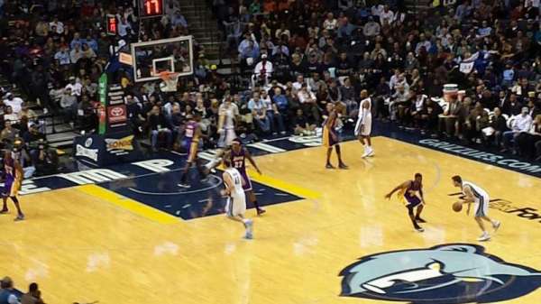 FedEx Forum, block: 116A, row: EE, seat: 2